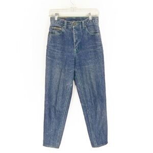 Vintage 90s Playboy High Waist Rise Blue Wash Denim Ankle Jeans